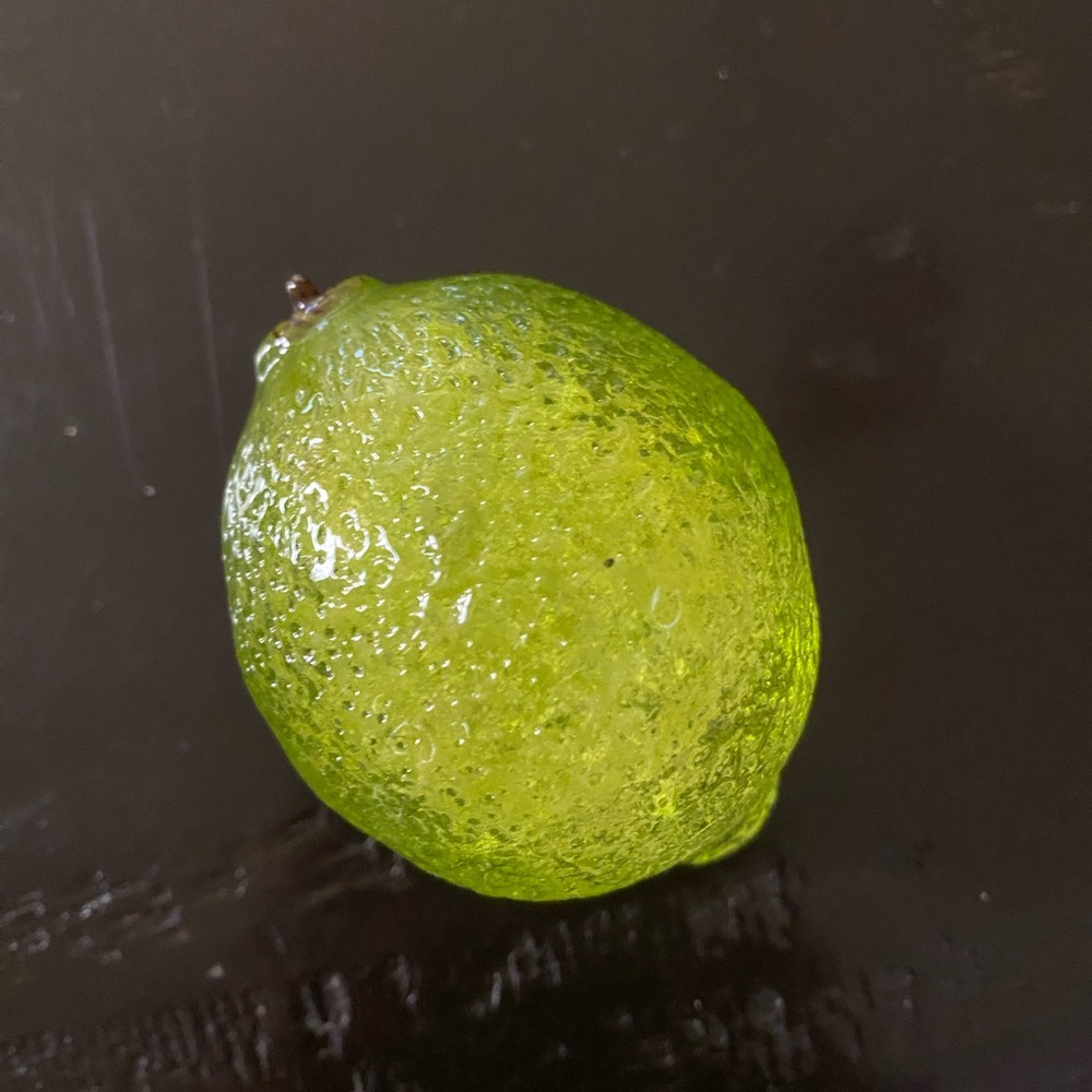Vibrant Green Decorative Glass Lime